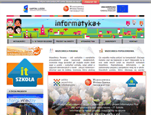 Tablet Screenshot of informatykaplus.edu.pl